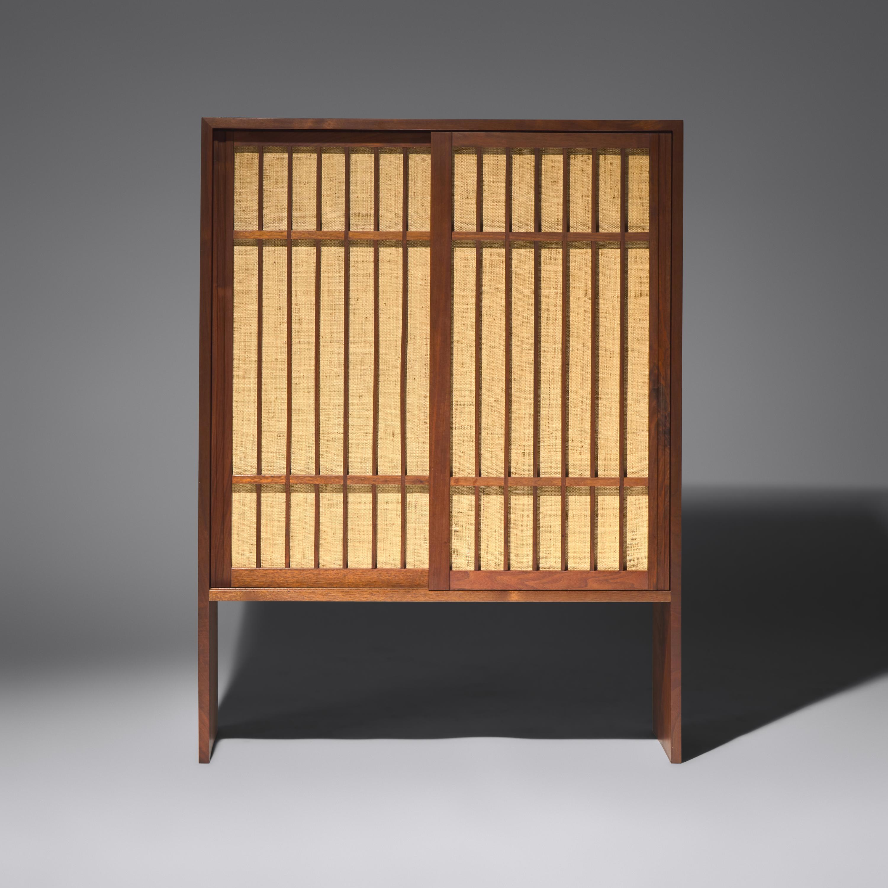 George Nakashima (American, 1905–1990) — Two-door Hutch Cabinet, c. 1970