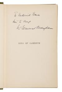 Maugham, W. Somerset (1874-1965). Liza of Lambeth . London: T. Fisher Unwin, 1897.