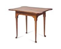 A Queen Anne Maple and Maple Porringer-Top Tea Table