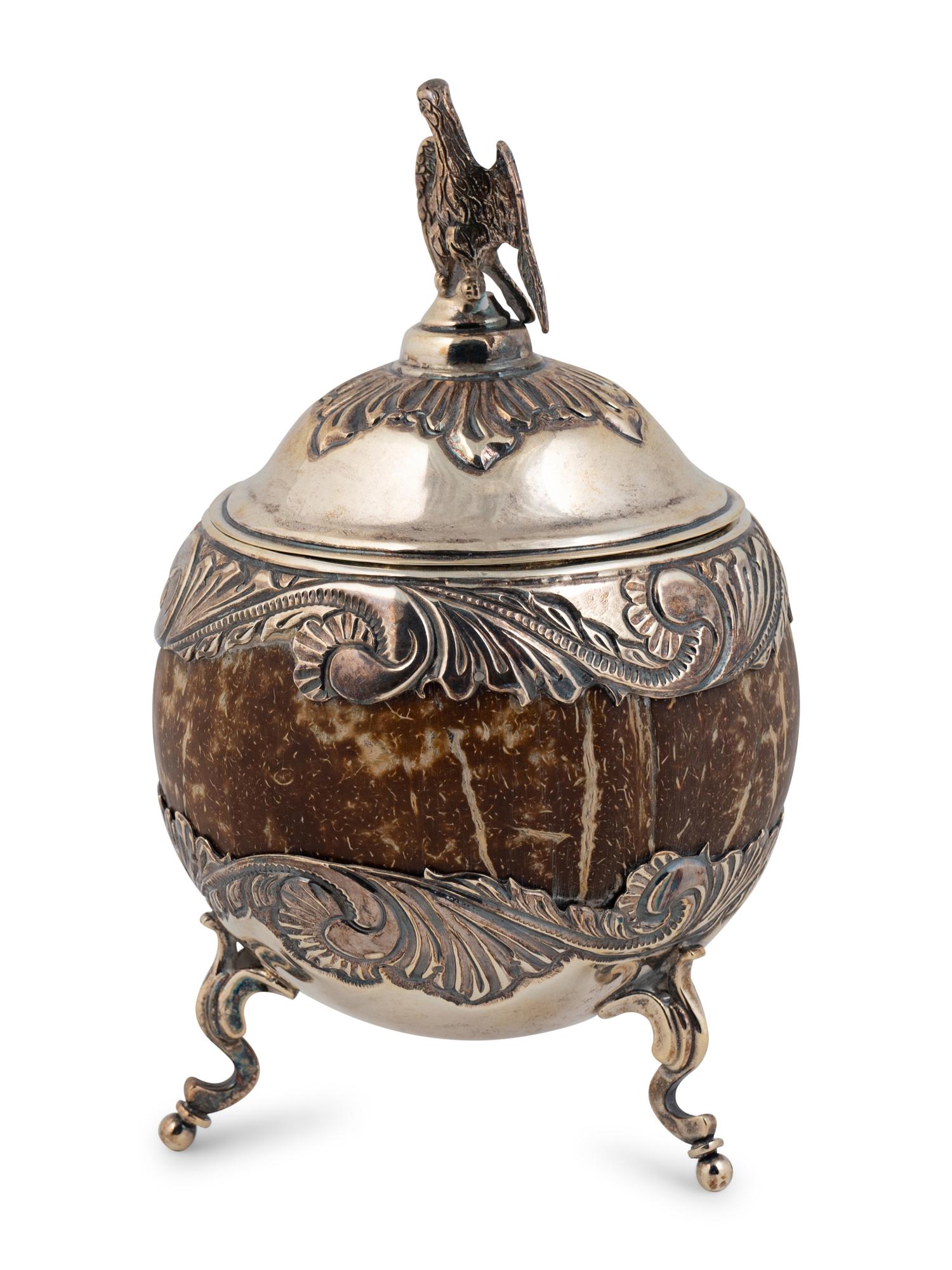 An Argentinian Silver Mounted Coconut Cup — 19TH CENTURY