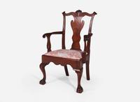 A Chippendale carved walnut armchair, Philadelphia, PA, circa 1760