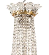 A Pair of Baccarat Cut and Molded Glass Chandeliers