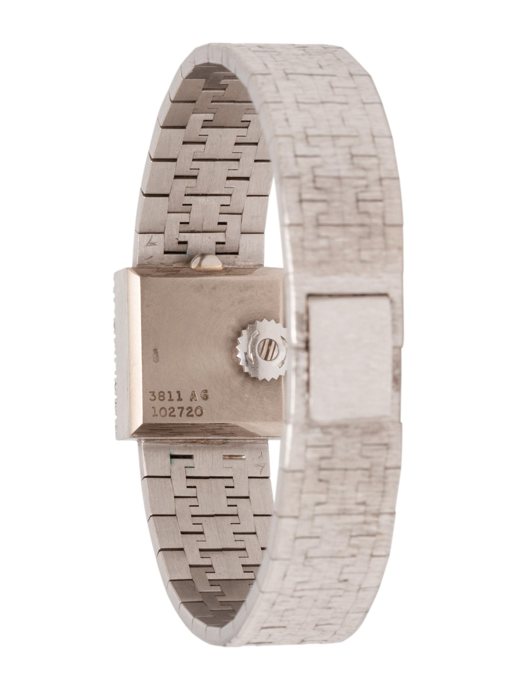PIAGET, REF. 3811 18K WHITE GOLD AND DIAMOND WRISTWATCH
