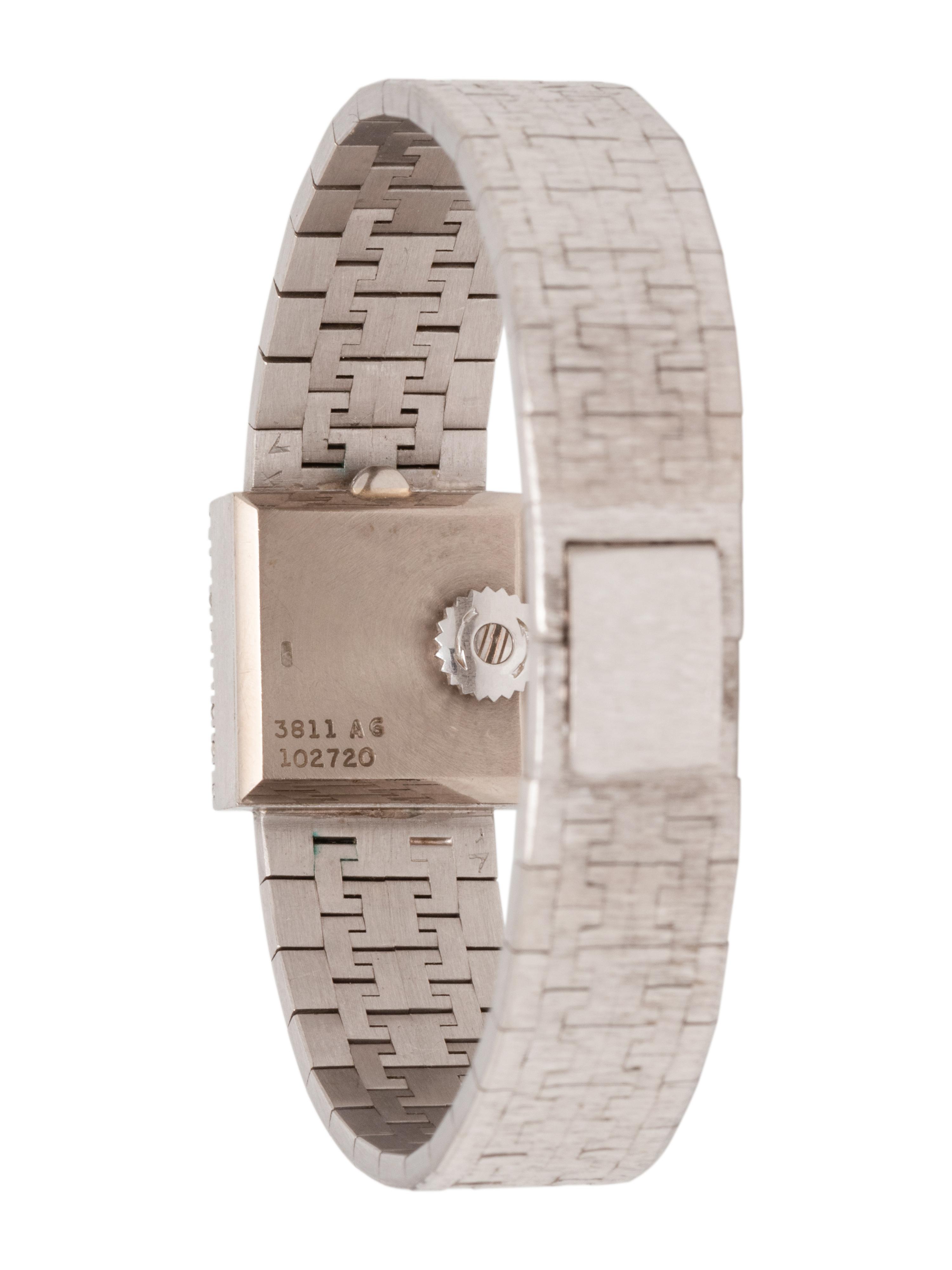 PIAGET, REF. 3811 18K WHITE GOLD AND DIAMOND WRISTWATCH
