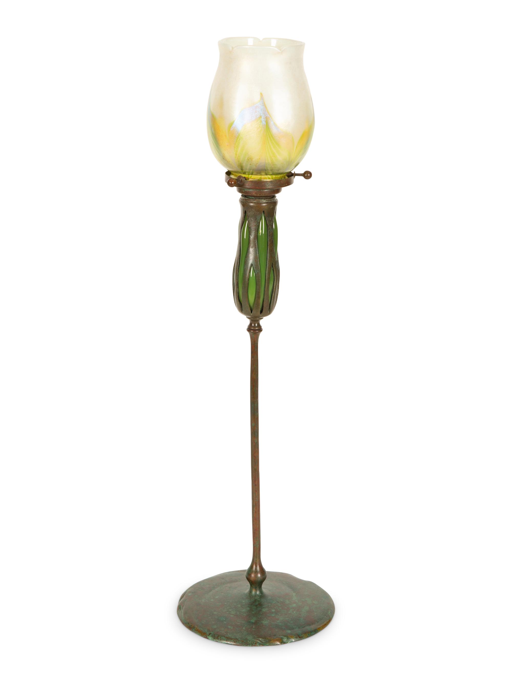 A Tiffany Studios Candlestick