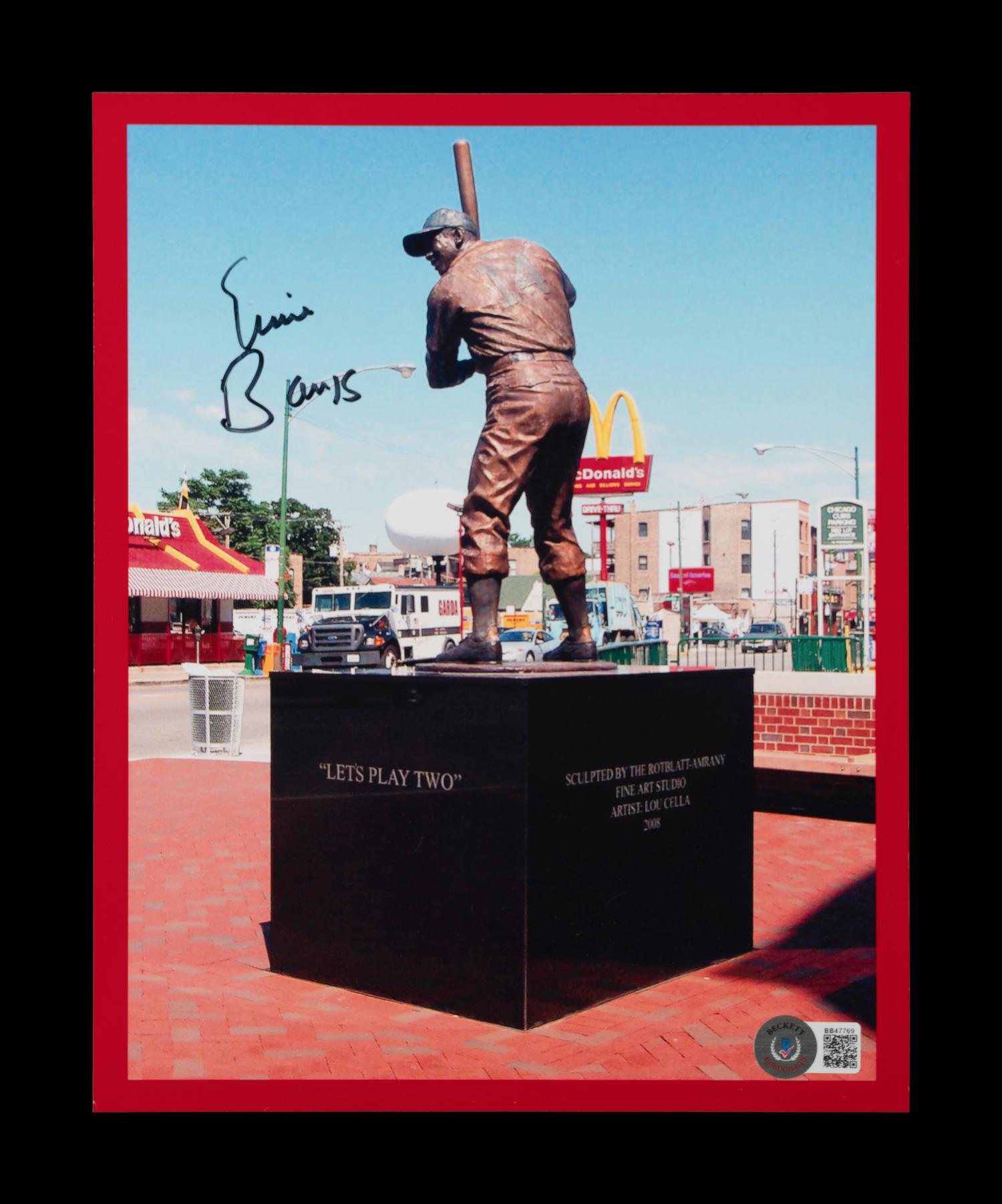 A Group of Four Ernie Banks Signed Autograph Items (BAS Beckett Authentication Services Certified),