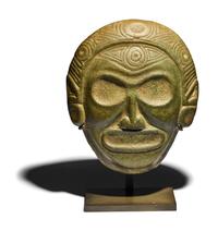 A Taino-Style Stone Votive Mask