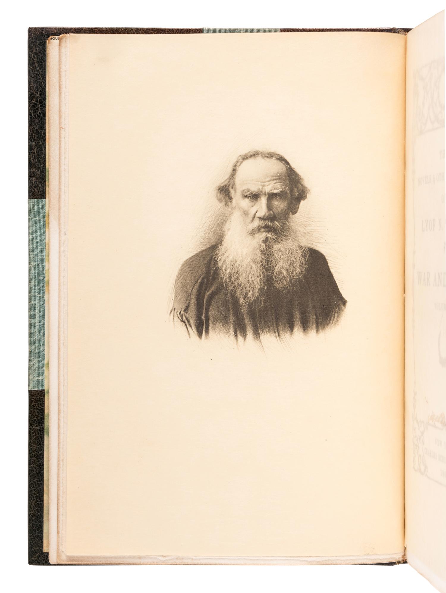 TOLSTOY, Lev Nikolayevich, Count (1828-1910). The Novels & Other Works of Lyof N. Tolstoi . New York: Charles Scribner’s Sons, 1903-1904.