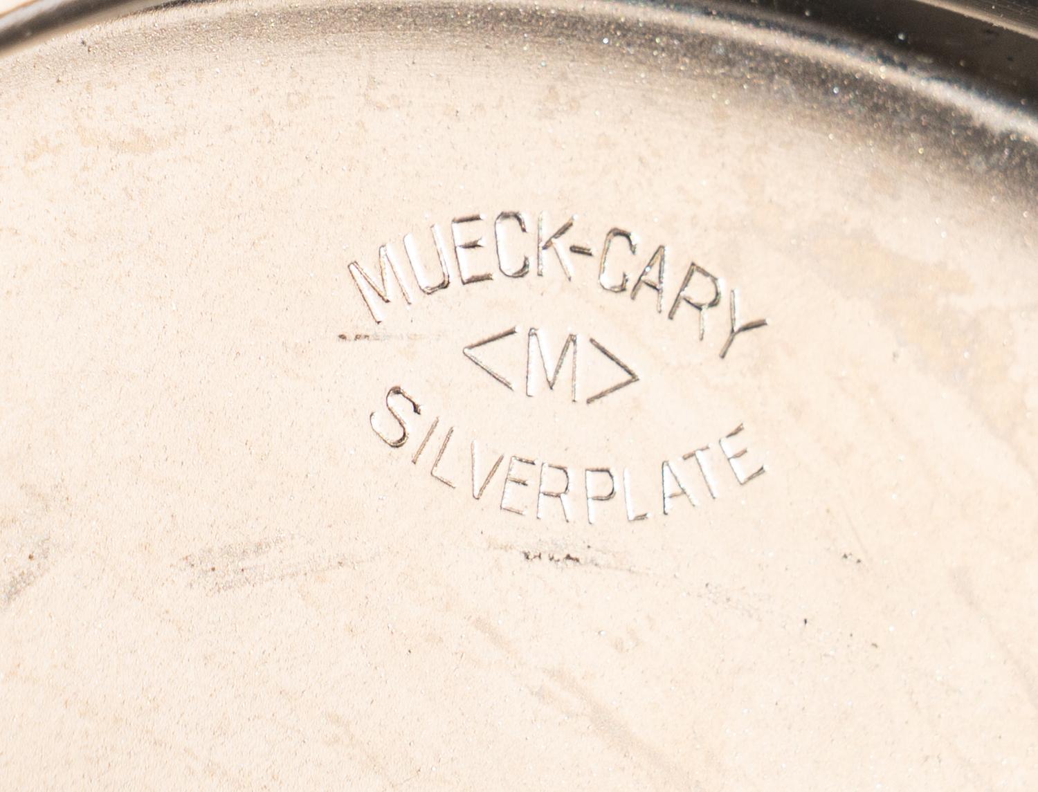 Pair of Nickel-Plated Candle Holders, c. 1950