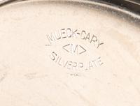 Pair of Nickel-Plated Candle Holders, c. 1950