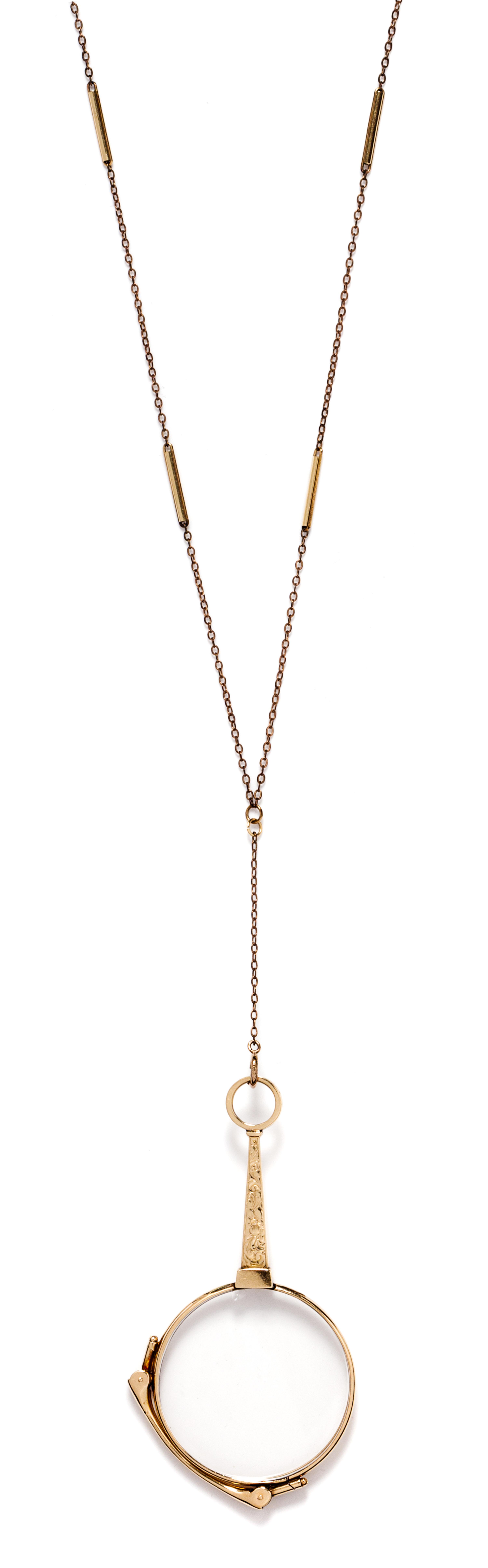 A Vintage Yellow Gold Lorgnette, 13.40 dwts.