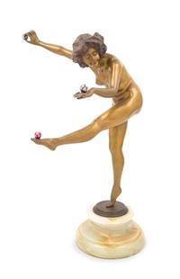 Claire Jeanne Roberte Colinet, (French, 1880-1950), Juggler