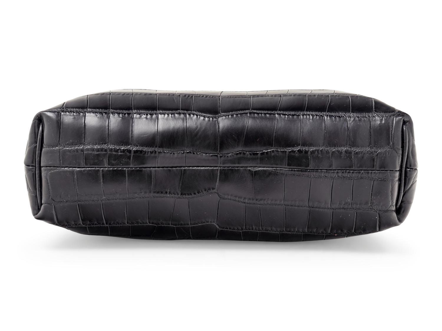 Bottega Veneta Crocodile "The Lauren 1980" Clutch, 2017