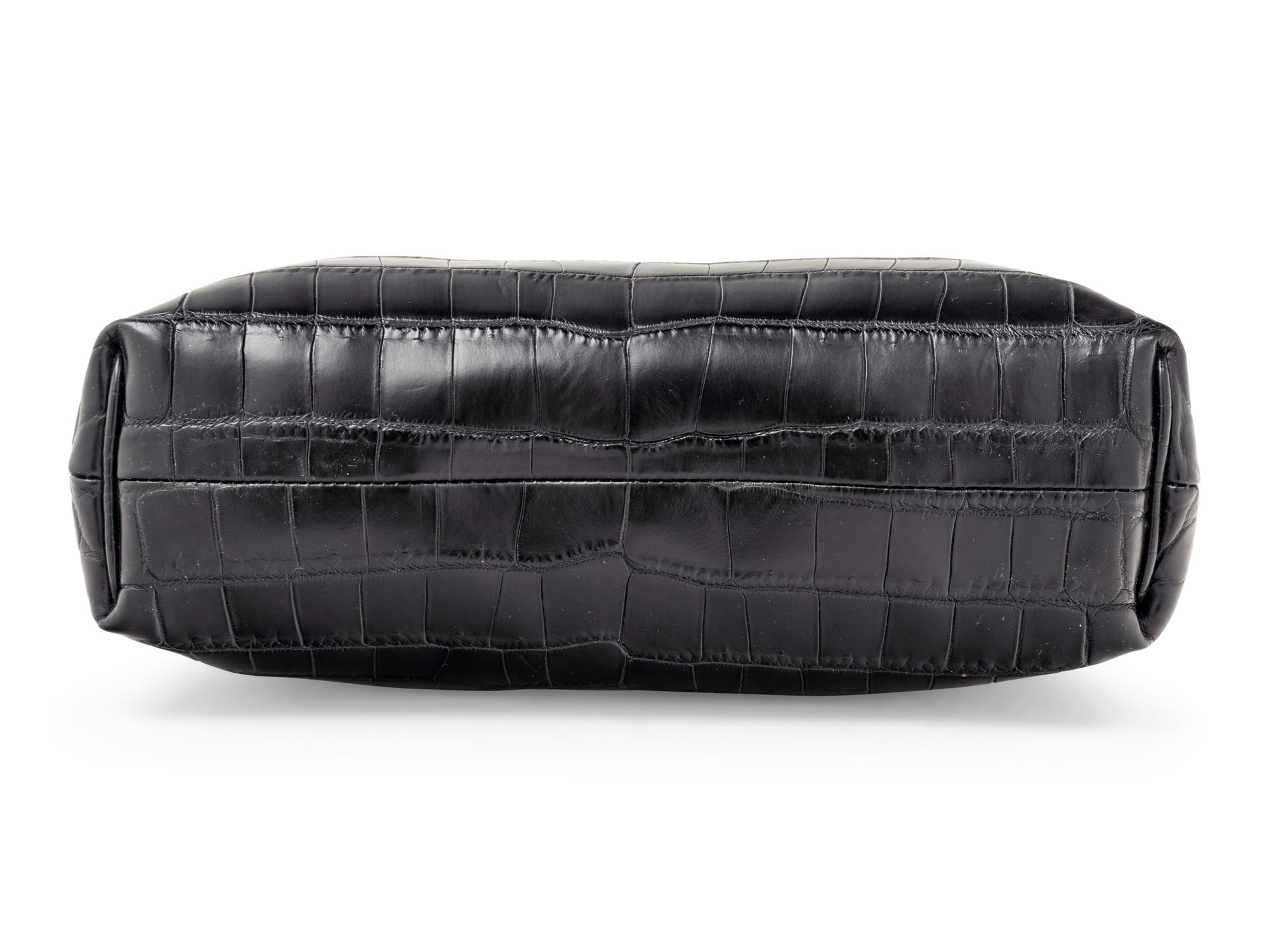 Bottega Veneta Crocodile "The Lauren 1980" Clutch, 2017