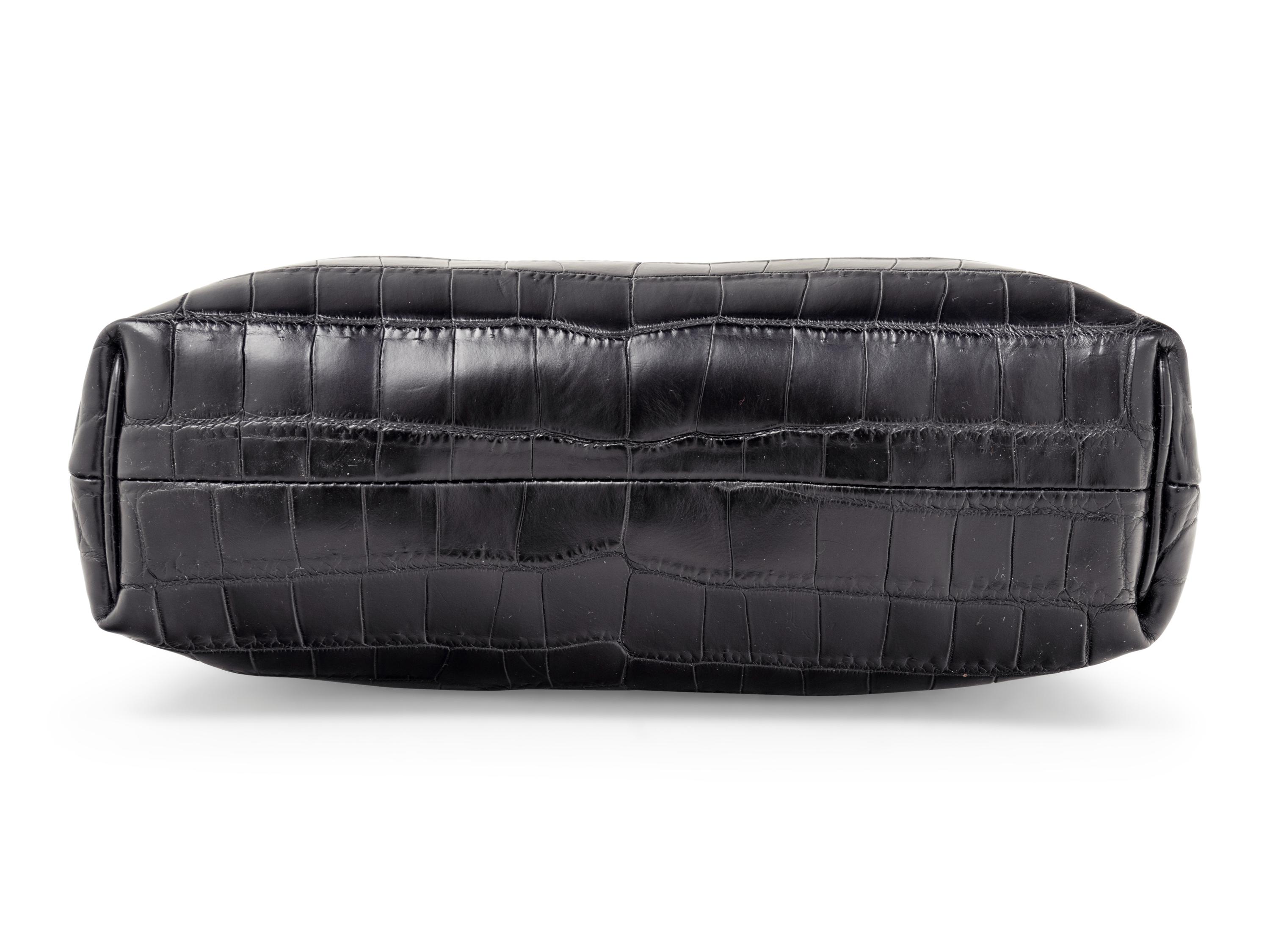 Bottega Veneta Crocodile "The Lauren 1980" Clutch, 2017