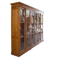 A Pine Library Cabinet 118.5" W x 21" D x 93" H — Italy, Circa 1910