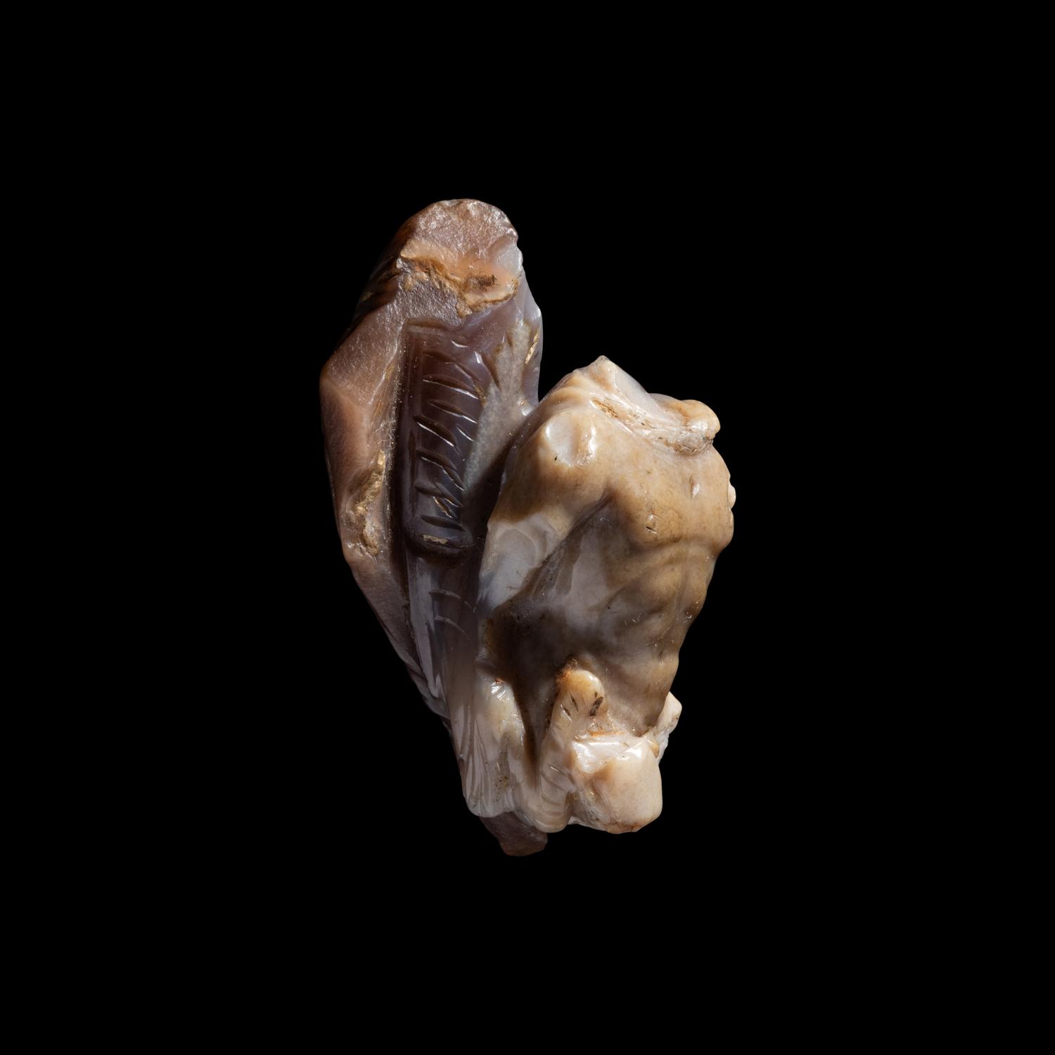 A Roman Chalcedony Fragment of Ganymede and the Eagle