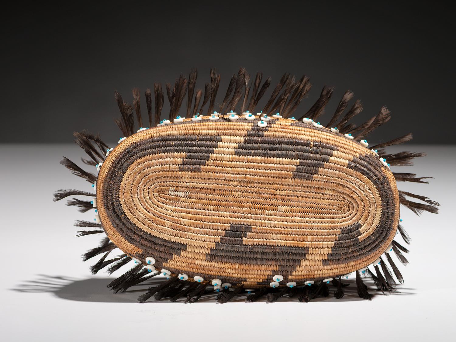 Pomo Feathered Gift Basket