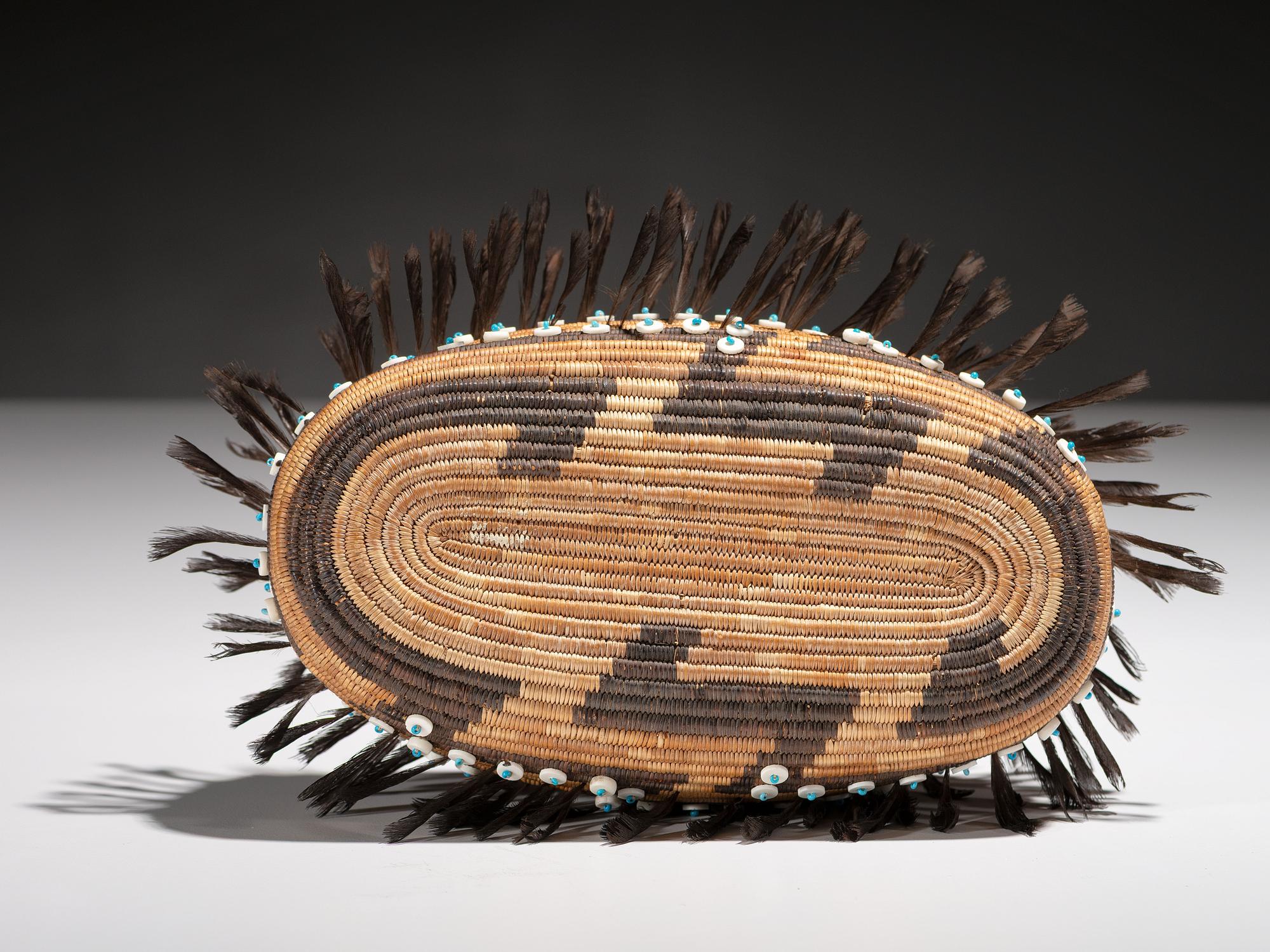 Pomo Feathered Gift Basket