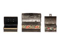 A Collection and Paint Decorated and Lithographed Advertising Tins and Banks