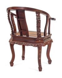 An Embelished Huanghuali Armchair