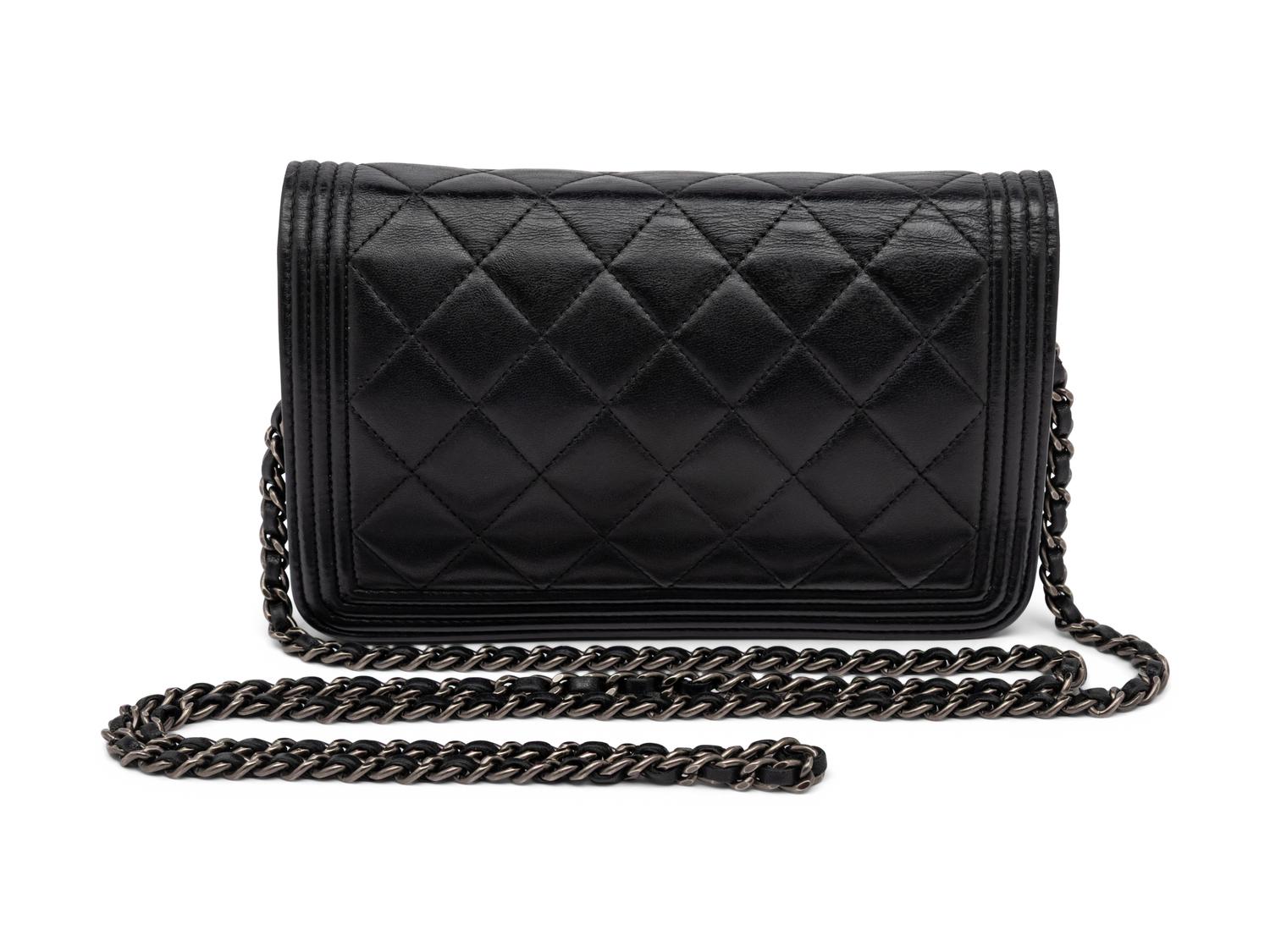 CHANEL, BOY WALLET ON CHAIN