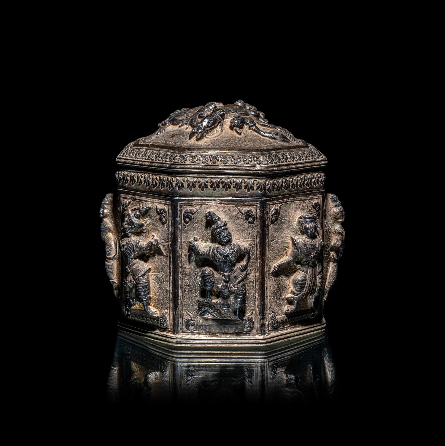 Two Burmese Silver Bowls