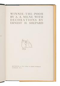 Milne, A.A. (1882-1956). Winnie - The - Pooh . Ernest H. Shepard, decorations. London: Methuen & Co. Ltd, 1926.