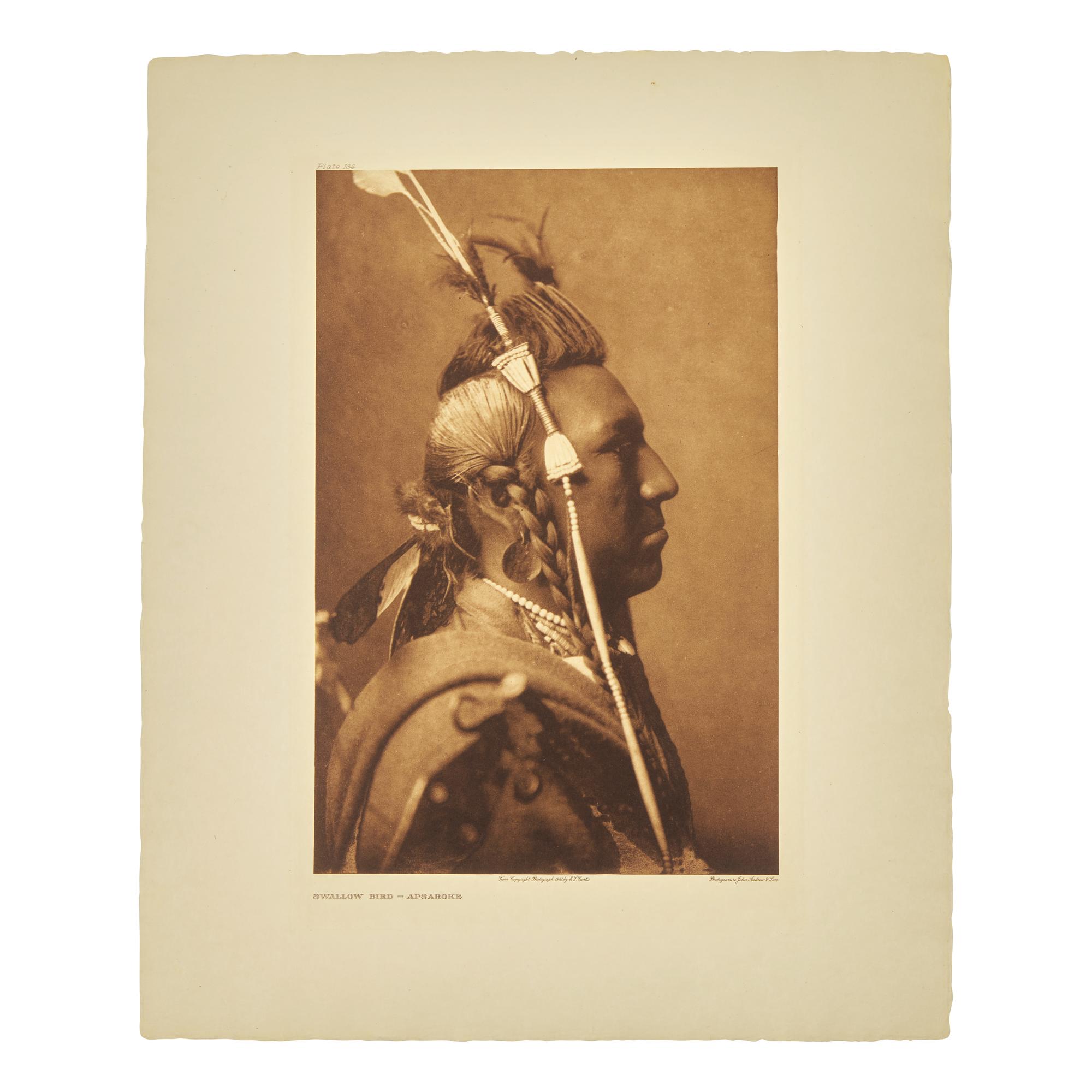 Edward Curtis (American, 1868-1952) — Swallow Bird - Apsaroke Plate 134