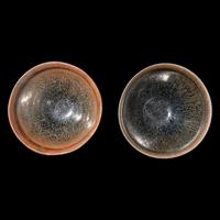 Two Chinese Jian Type Tea Bowls 建盞兩件