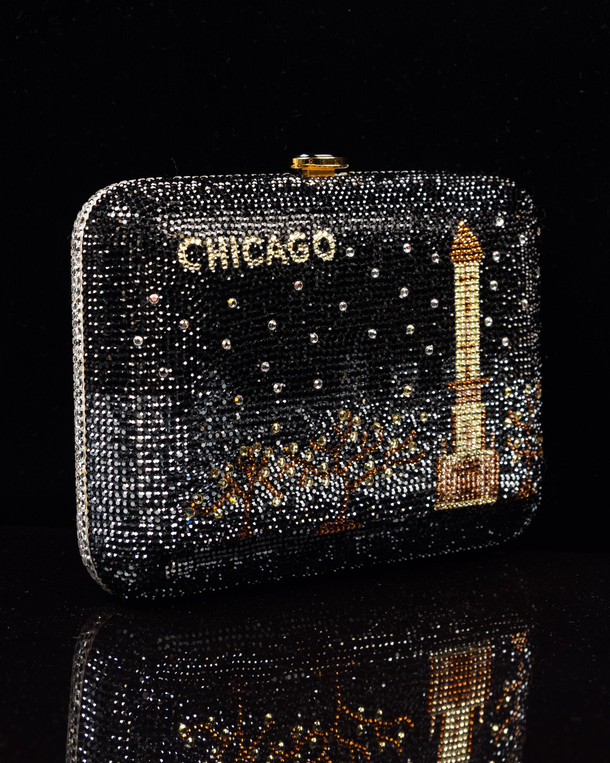 Judith Leiber Chicago Rhinestone Minaudière