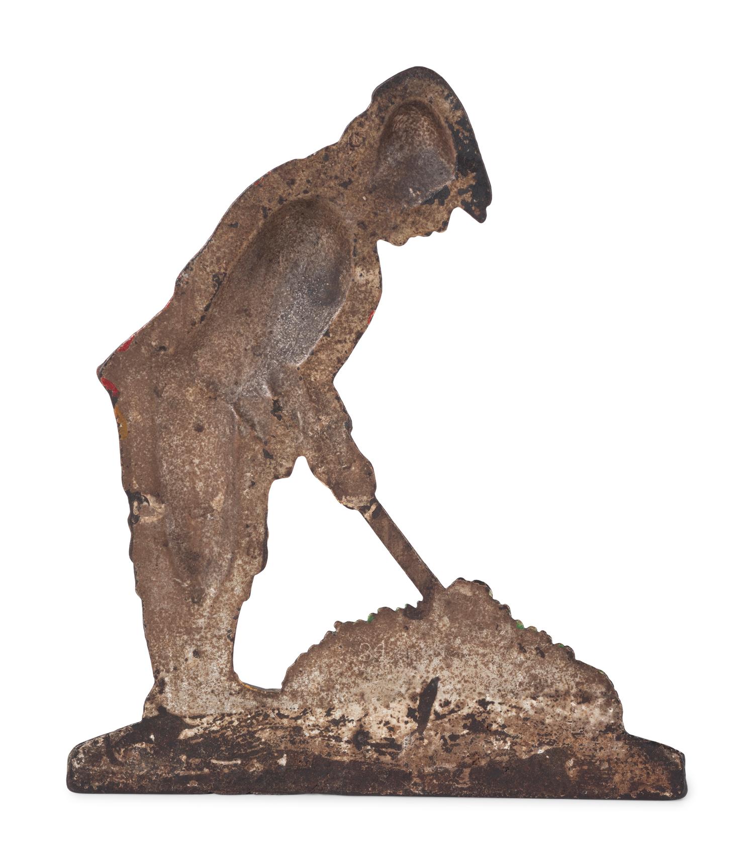 Two Painted Cast Iron 'Golfer' Door Stops