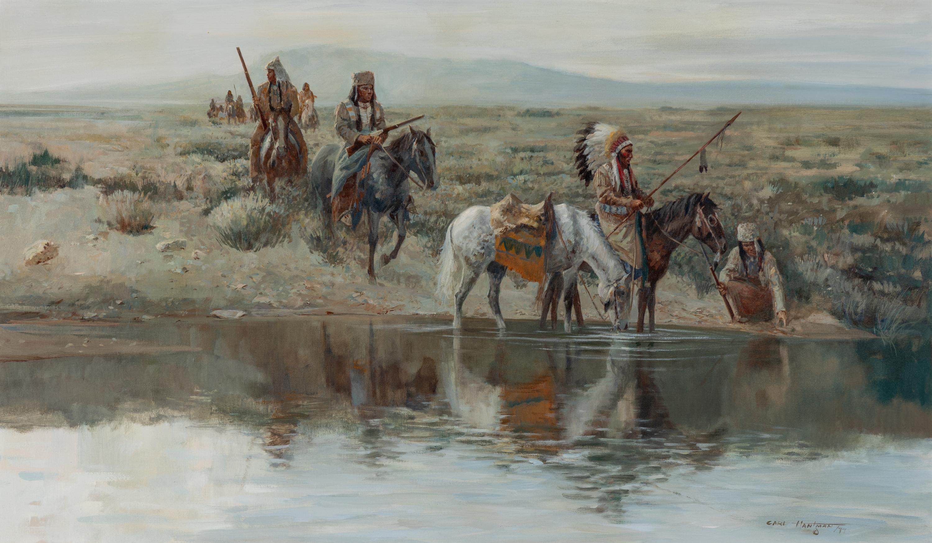 Carl Hantman (American, b. 1933) — Where the Trail Ends , 1977