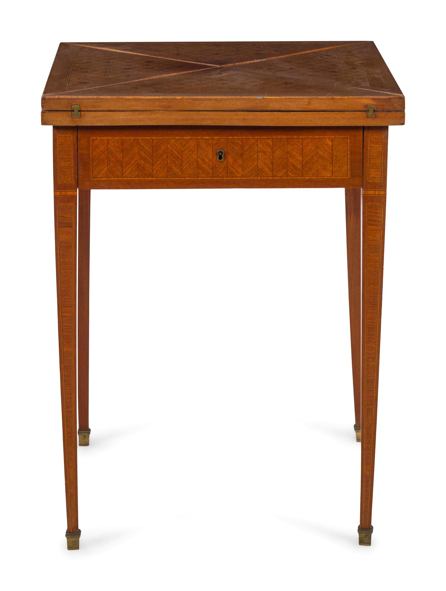 A Continental Parquetry Handkerchief Game Table