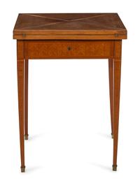 A Continental Parquetry Handkerchief Game Table