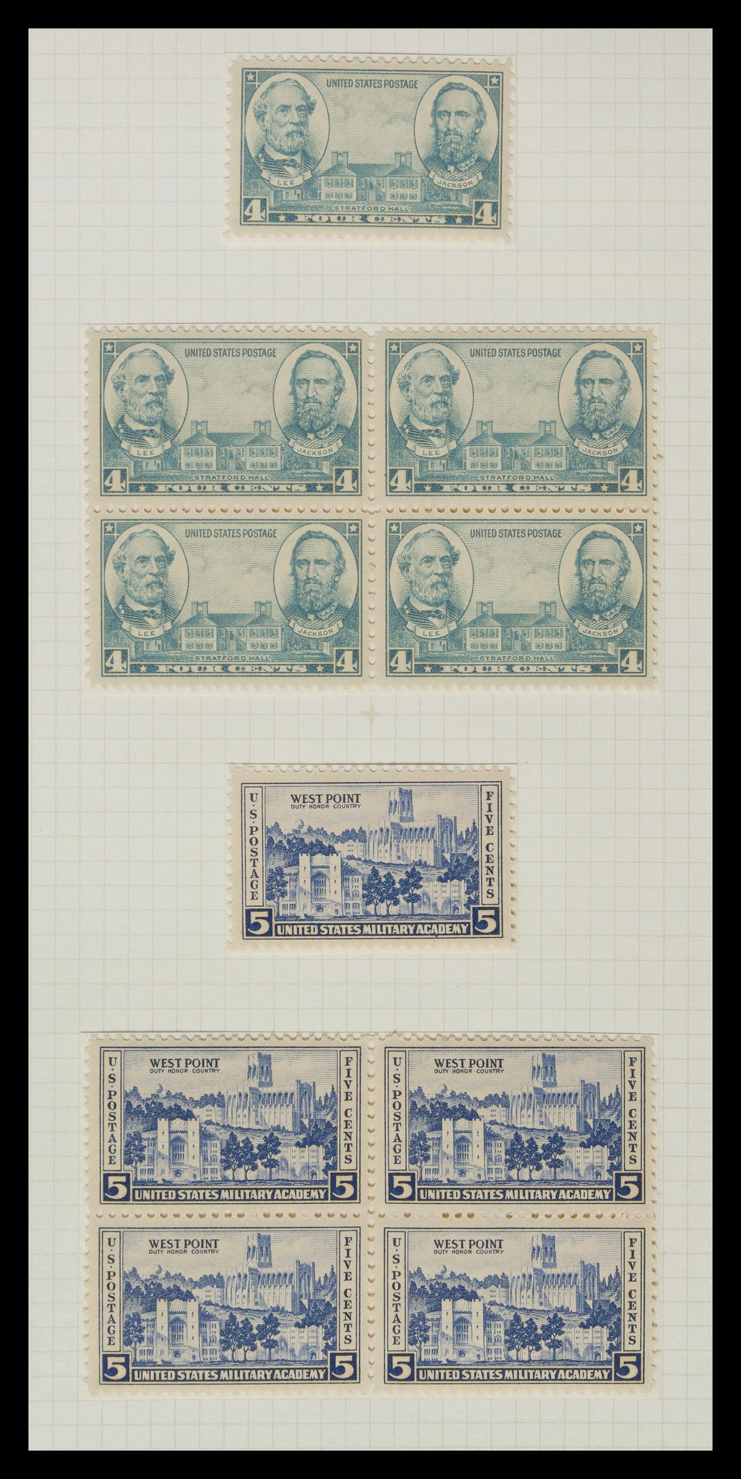 A Collection of United States Commemorative Stamps