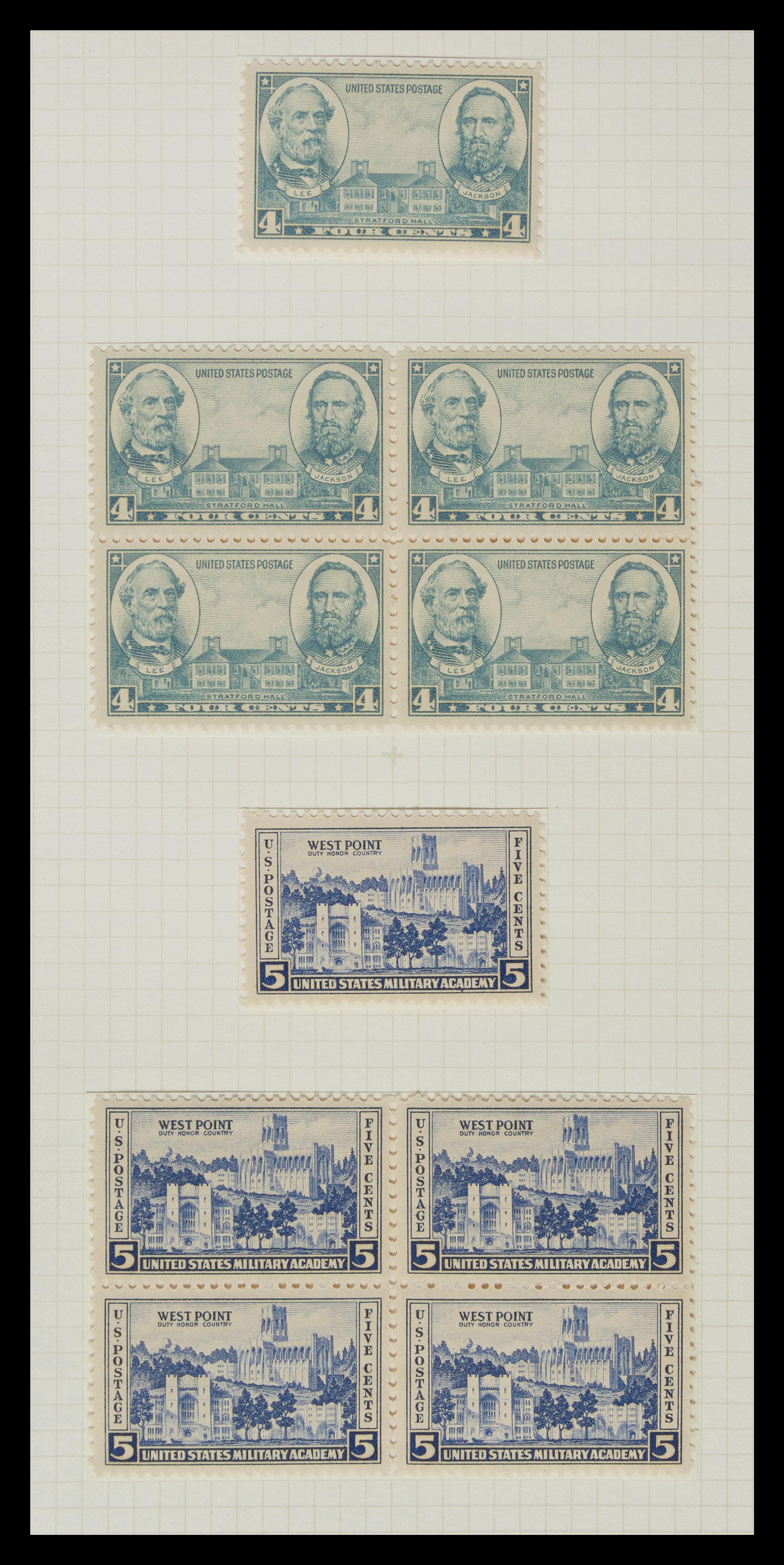 A Collection of United States Commemorative Stamps