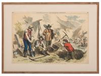 [WESTERN AMERICANA]. "California Gold Diggers," illustration from Ballou's monthly magazine.