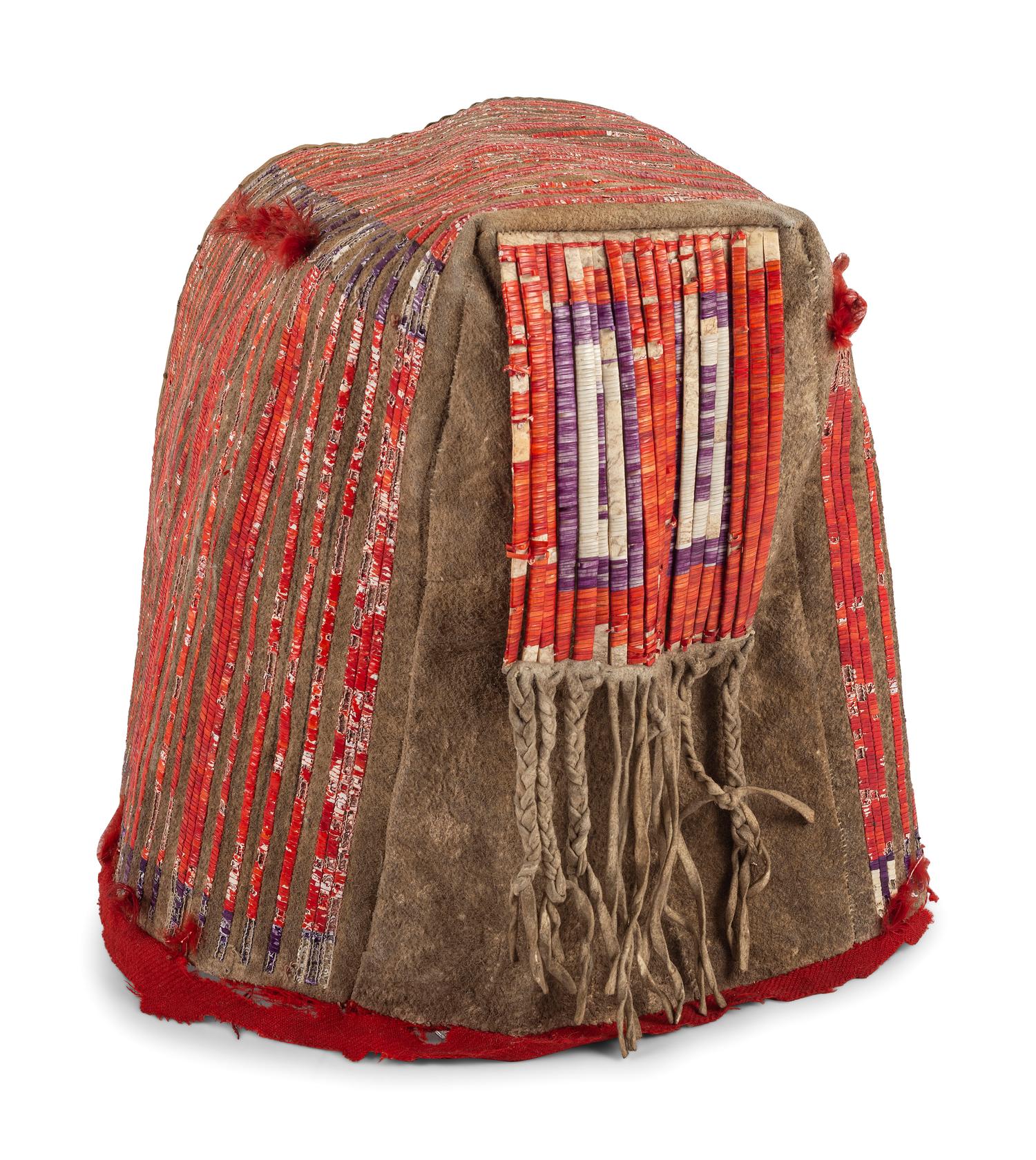 Sioux Quilled Hide Cradle Hood