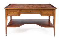 A Directoire Style Mahogany Bureau Plat Height 32 x width 57 x depth 29 1/4 inches. — LATE 19TH/EARLY 20TH CENTURY