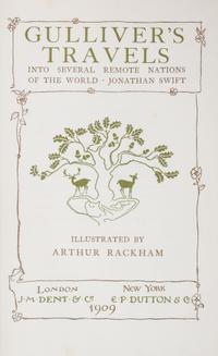 (WEITZ-COLEMAN; RACKHAM, ARTHUR) SWIFT, JONATHAN. Gulliver's Travels. London, 1909. Finely bound by Herbie Weitz.
