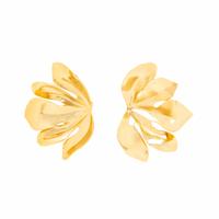 JAR, ALUMINUM 'FIG LEAF' EARRINGS