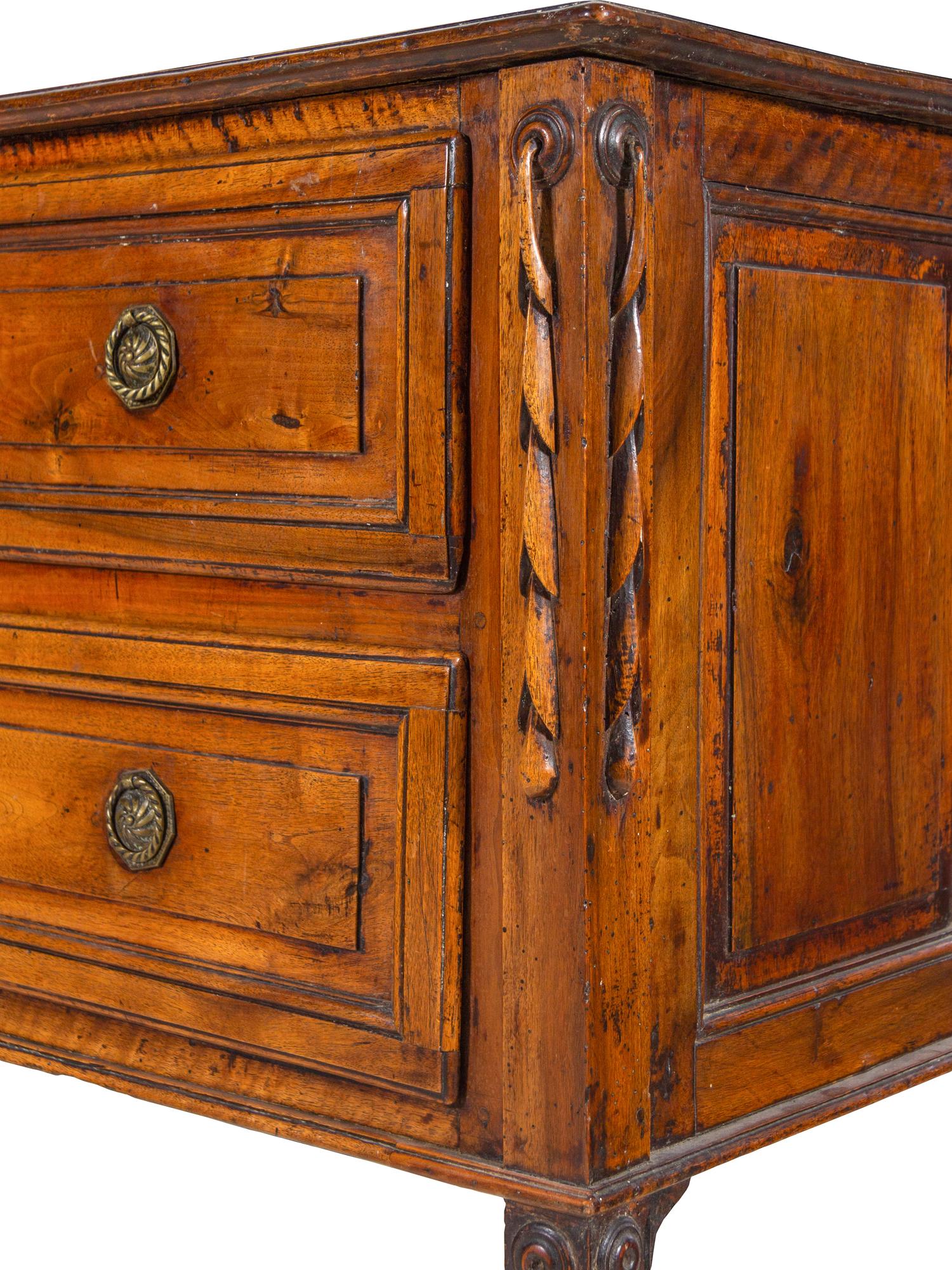 An Italian Provincial Fruitwood Commode