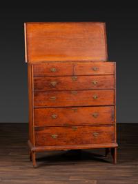 A William and Mary Pine Two-Drawer Blanket Chest