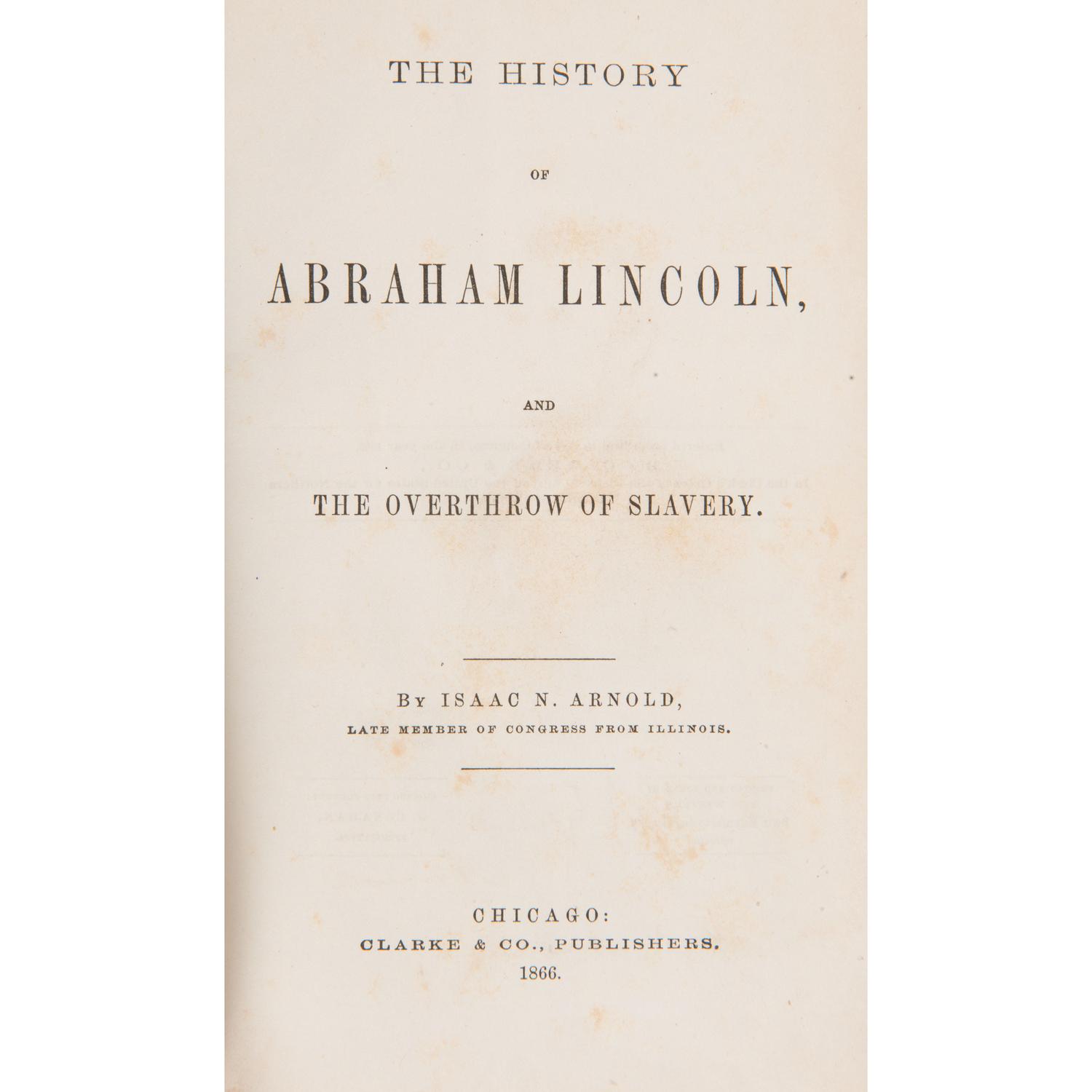 Abraham Lincoln, Five Civil War-Period Titles and Imprints, Plus