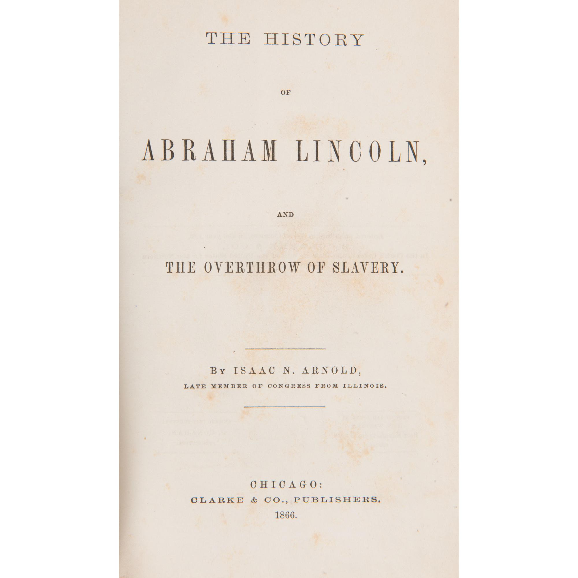 Abraham Lincoln, Five Civil War-Period Titles and Imprints, Plus