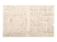 [MILITARIA]. Letter written from Fort Wayne discussing loss of an officer. Arkansas, 5 Dec. 1839.
