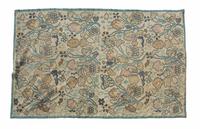 Two Tapestry Rugs Dimensions of larger 8 feet 5 inches x 5 feet 7 1/2 inches.