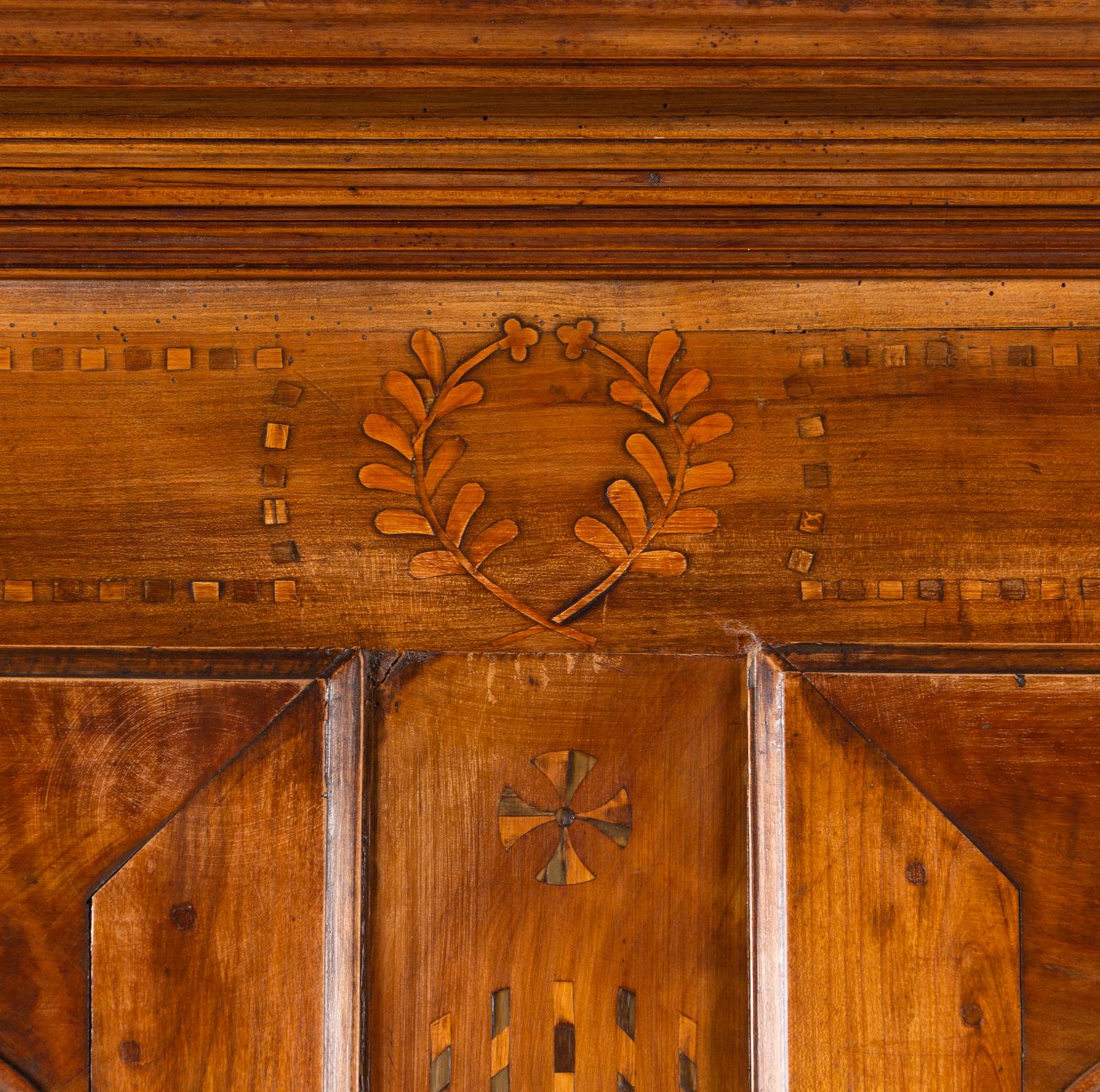 A French Provincial Walnut Armoire