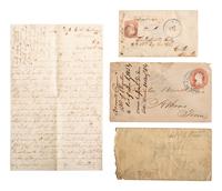 [MILITARIA]. A group of 5 items highlighted by 1817 Infantry Exercise of the United States identified to Ensign Edmond Hopkins.
